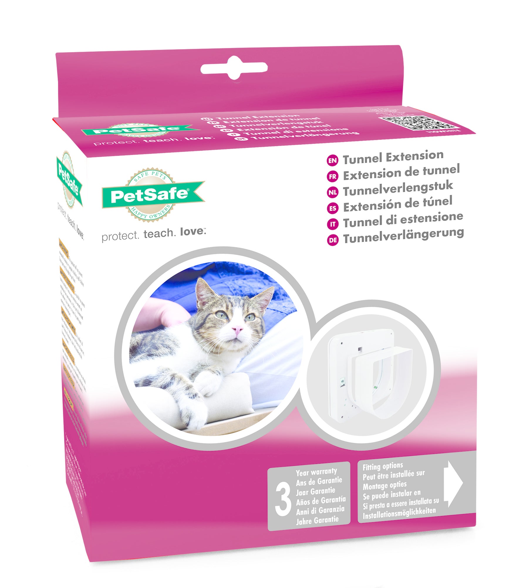 PETSAFE Katzenklappe Tunnel Erweiterung Petporte Smart Flap 40 mm - Weiß