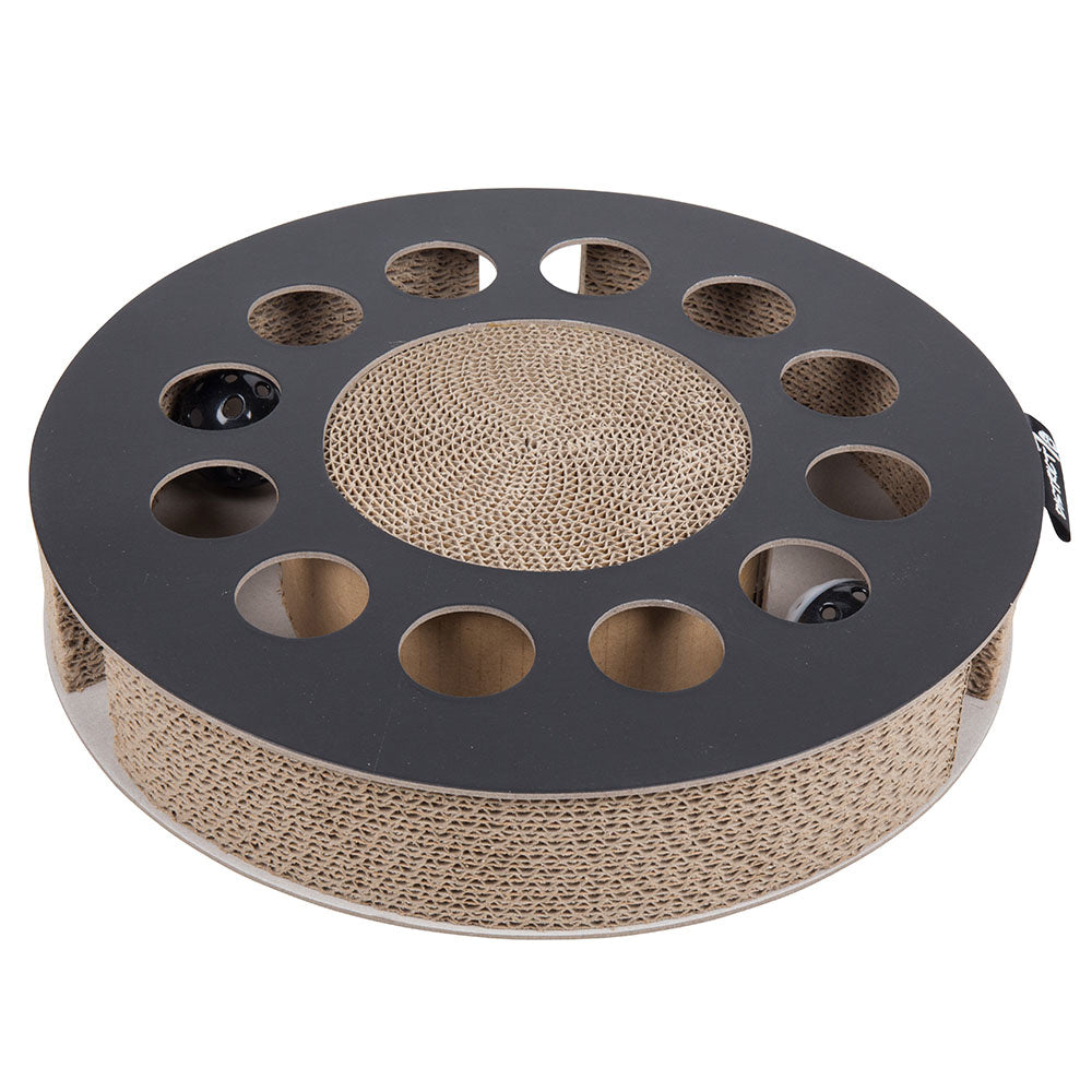 WHIRL cirkel kattenspeelgoed met bel golfkarton 33 x 33 x 6 cm