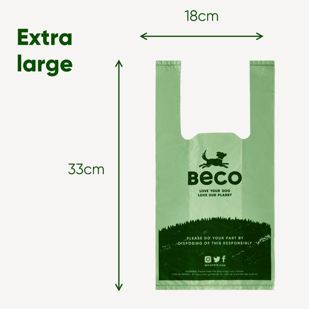Poop Bags Recycled - Minzduft - mit Griffen (120)