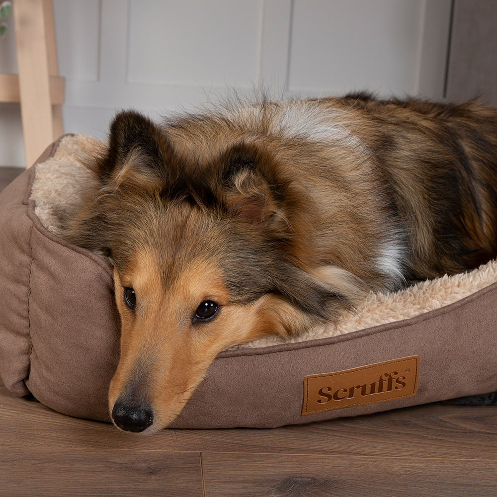 Scruffs Cosy Box hondenbed faux suède/pluche L 75x60 cm