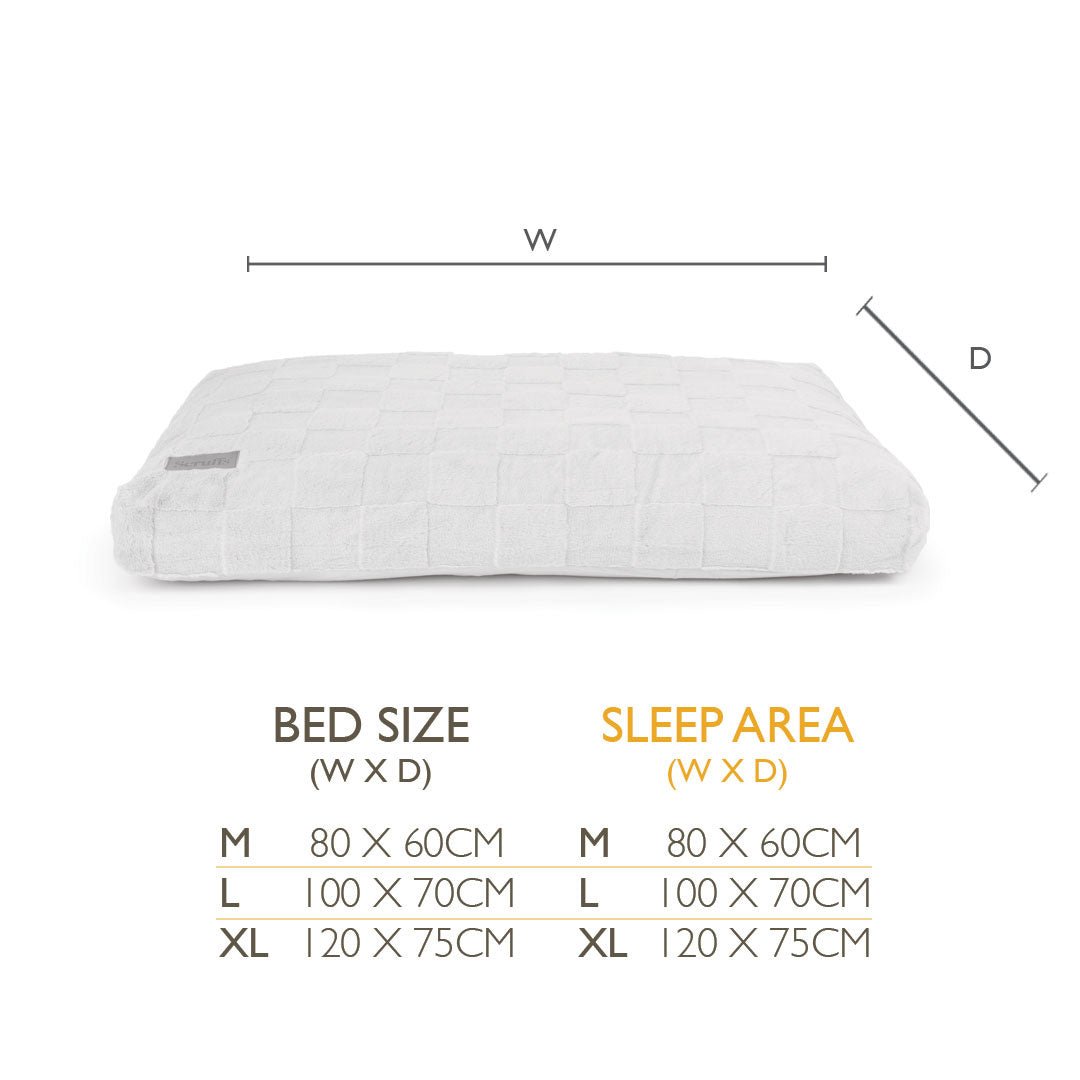 Scruffs Oxford orthopedische mand memory foam L 100x70 cm
