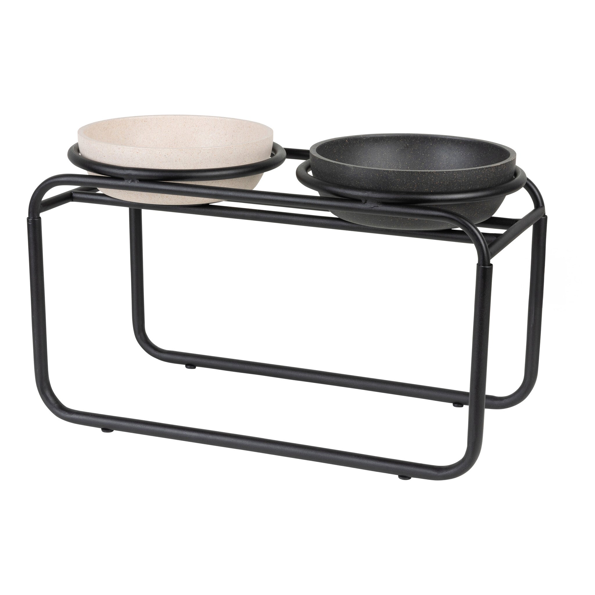 BUTLER Futternapfständer für Hunde - Beige / M