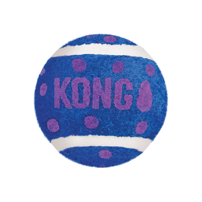 KONG Cat Active speelballetjes met belletje rubber/polyester/ijzer 4 cm