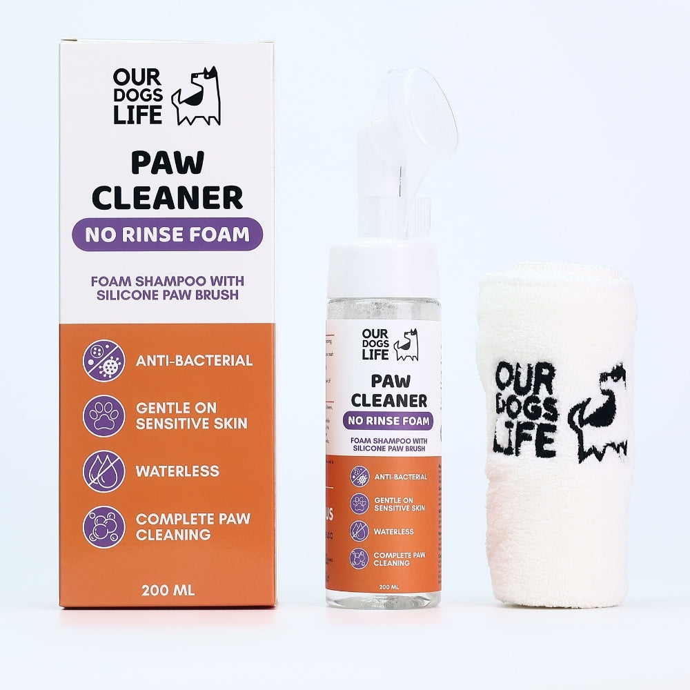 OurDogsLife Paw Cleaner hond verzorgingsproduct met handdoek
