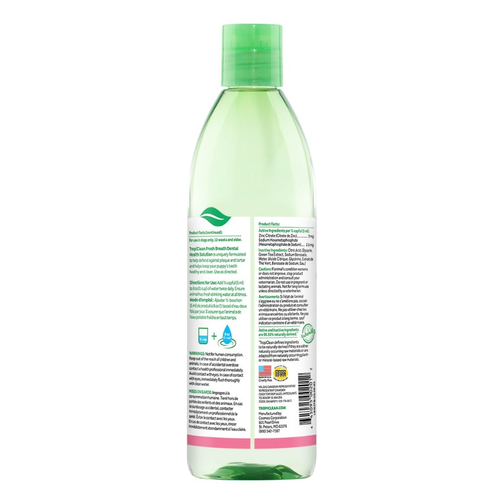 TropiClean Fresh Breath hond verzorgingsproduct smaakloos {{package_size_display}}