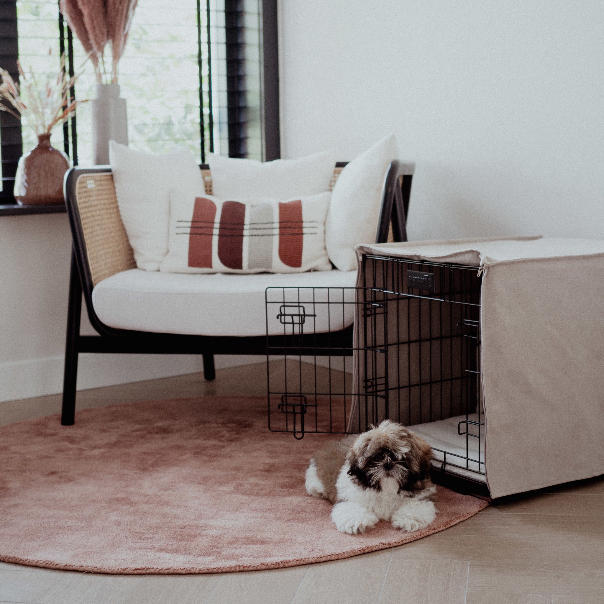 District 70 CRATE Cover Hundebox Bezug Canvas/Baumwolle XX-Large 124x78x81 cm