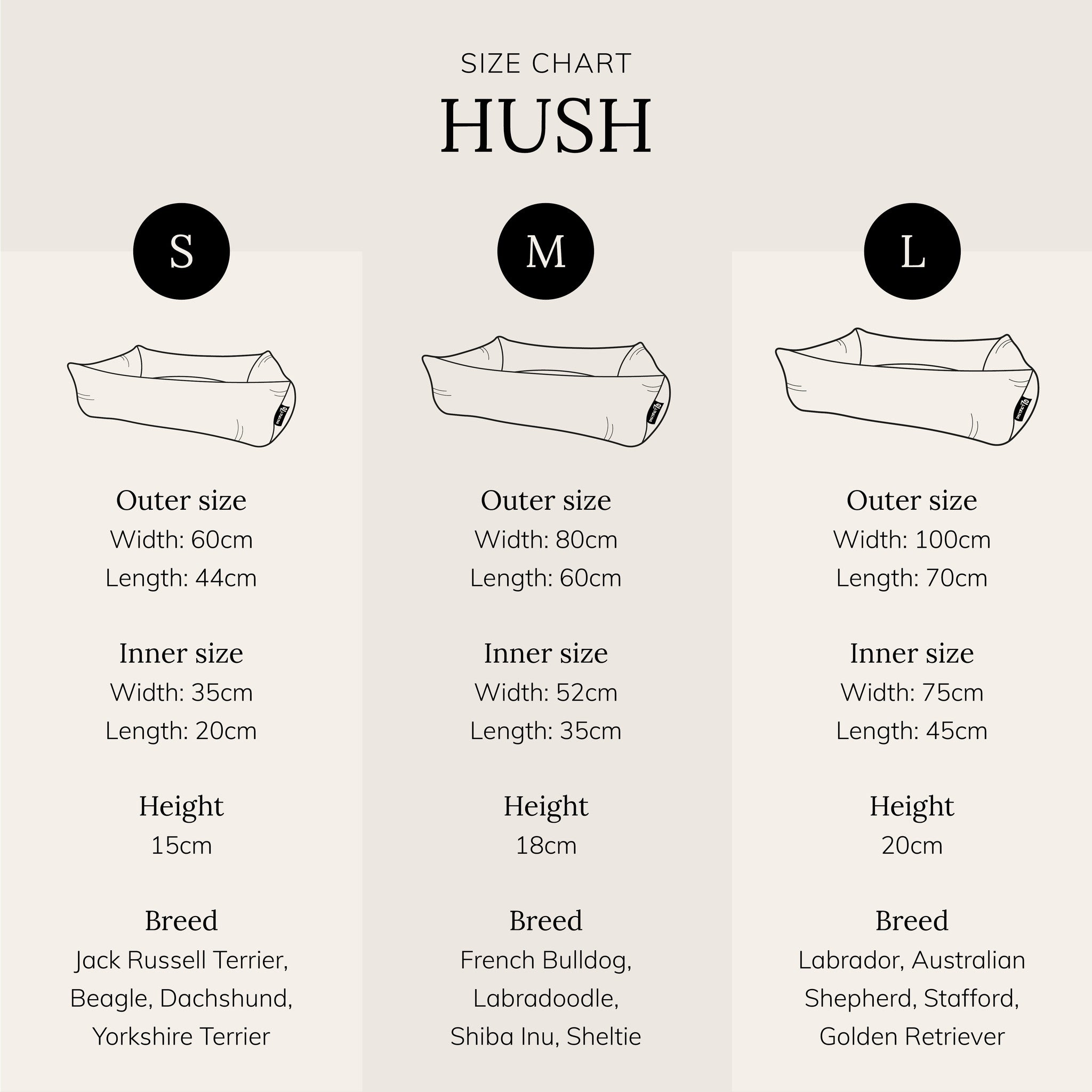 HUSH Box Bed - Dark Grey / Medium - 80 x 60 cm