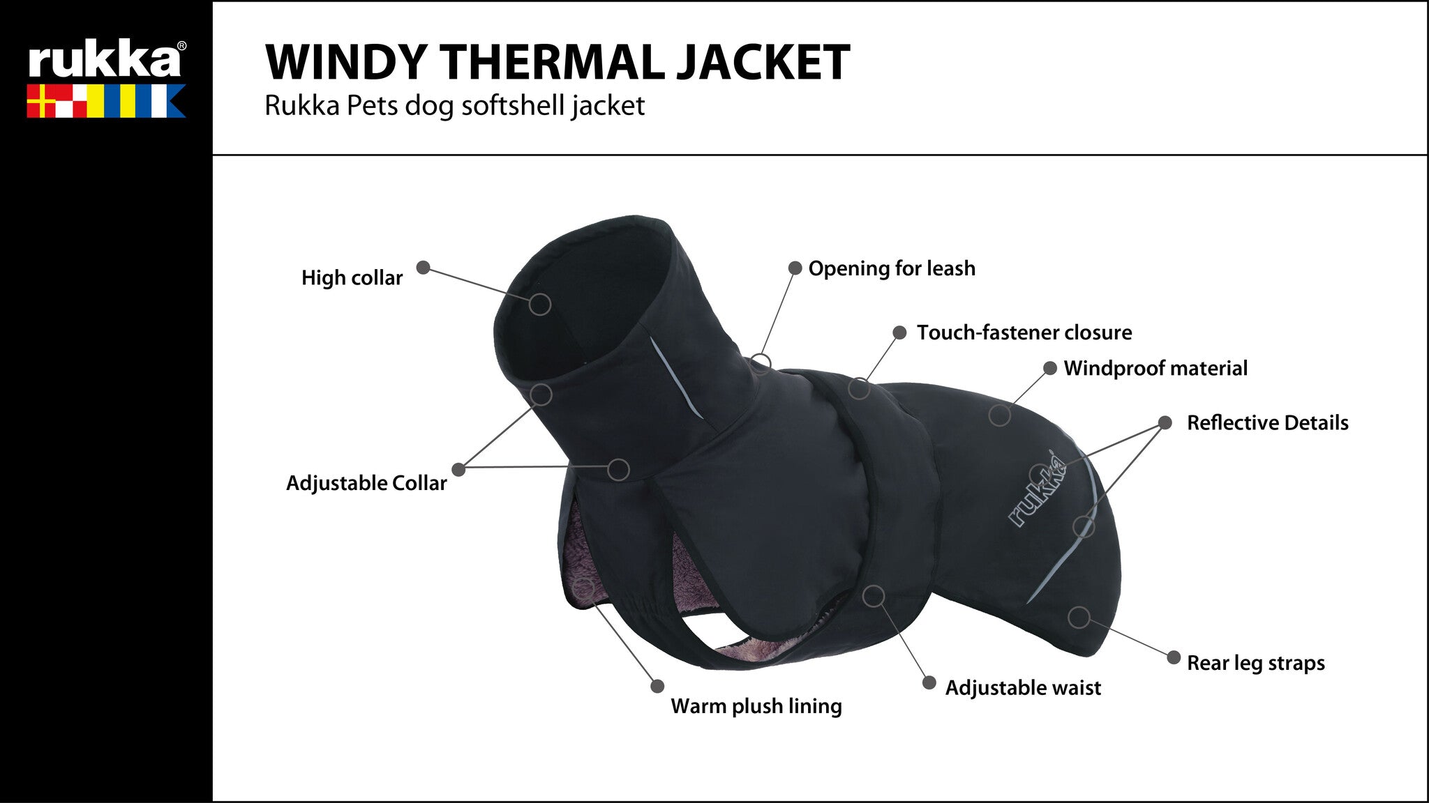 Rukka Windy Thermal Jacket - Schwarz / Größe 40