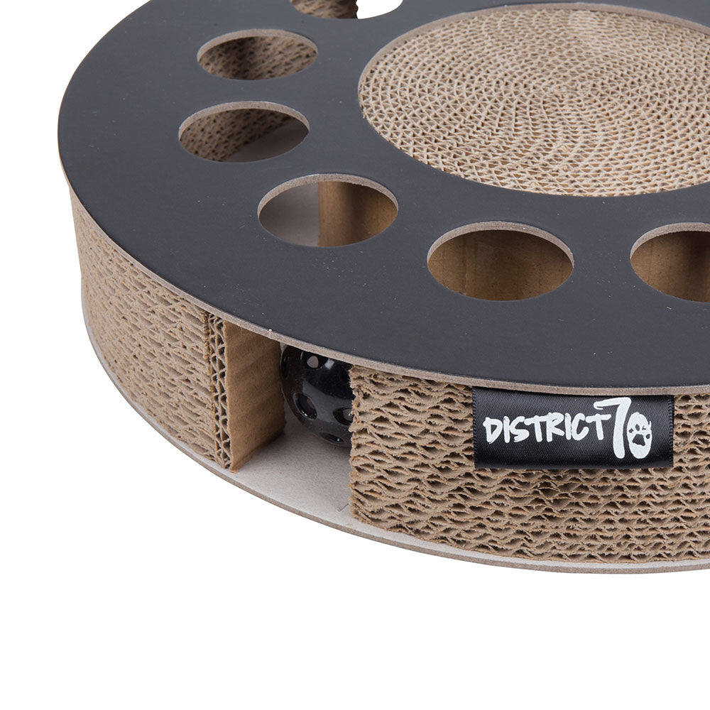 WHIRL cirkel kattenspeelgoed met bel golfkarton 33 x 33 x 6 cm
