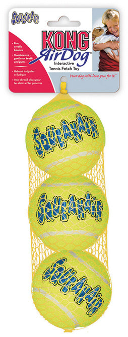 Kong SqueakAir Ball apporteerspeelgoed vilt piepend 5 cm