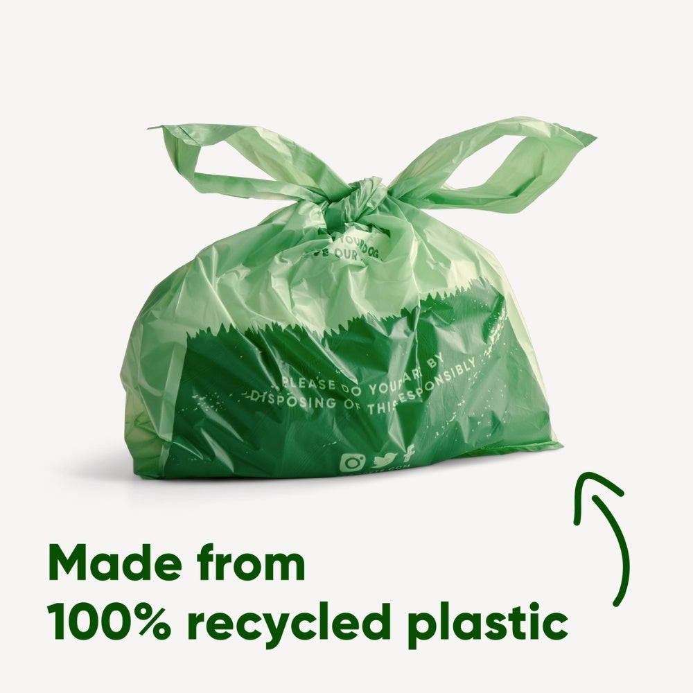 Poop Bags Recycled – Minzduft – mit Griffen (270)