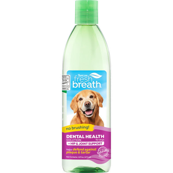 TropiClean Fresh Breath water additief Plus Hip & Joint hond
