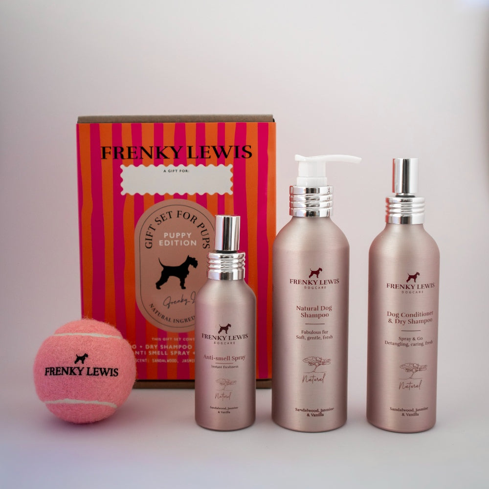 Frenky Lewis Puppy Gift Set hond verzorgingsproduct 200/150/100 ml