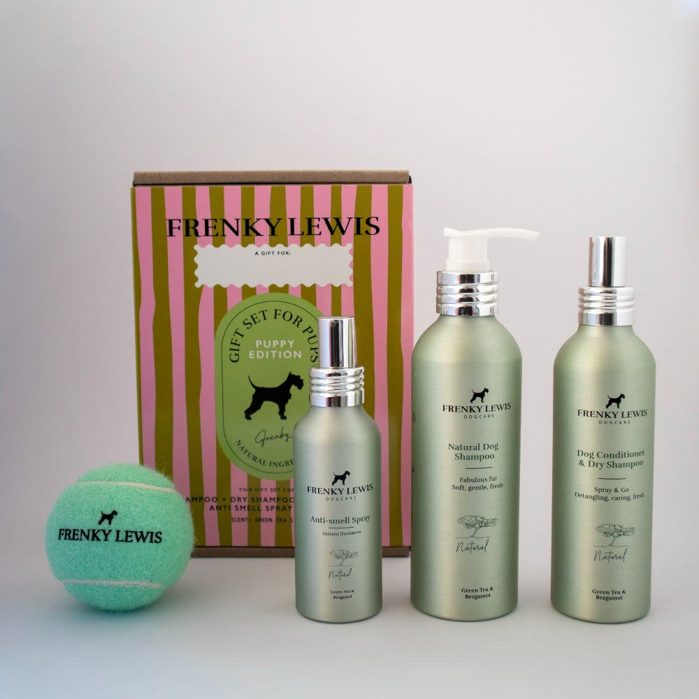Frenky Lewis Puppy Gift Set hond verzorgingsset 200/150/100 ml