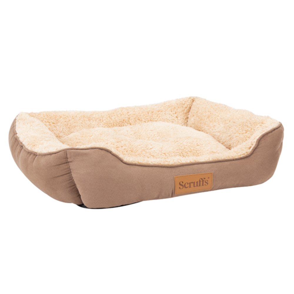 Scruffs Cosy Box Bed | Caramel, Large 75x60 cm