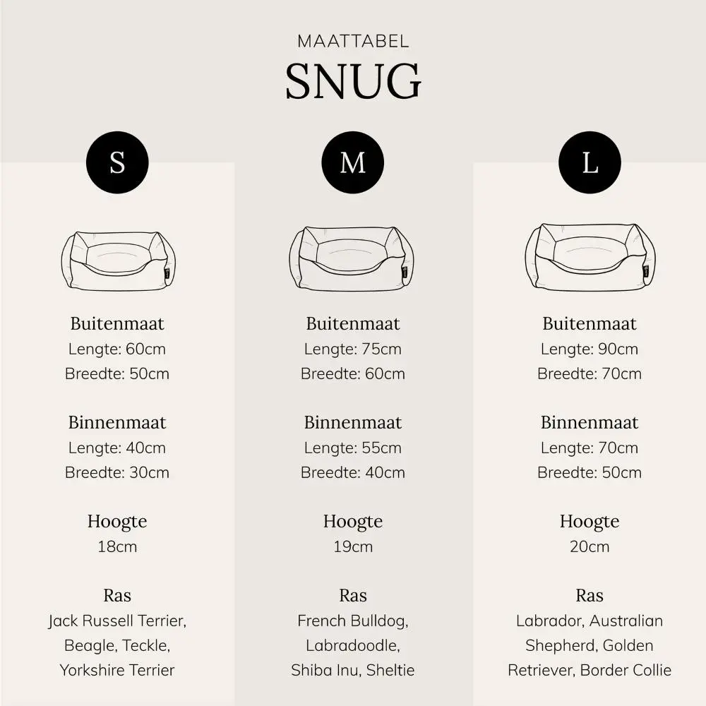 District 70 SNUG Box Bed | Grijs, Maat Small 60x50x18 cm