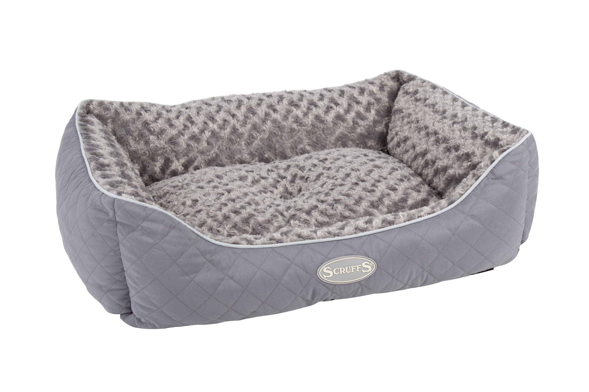 Scruffs Hundebett Wilton Box Large 75×60 cm - Grau