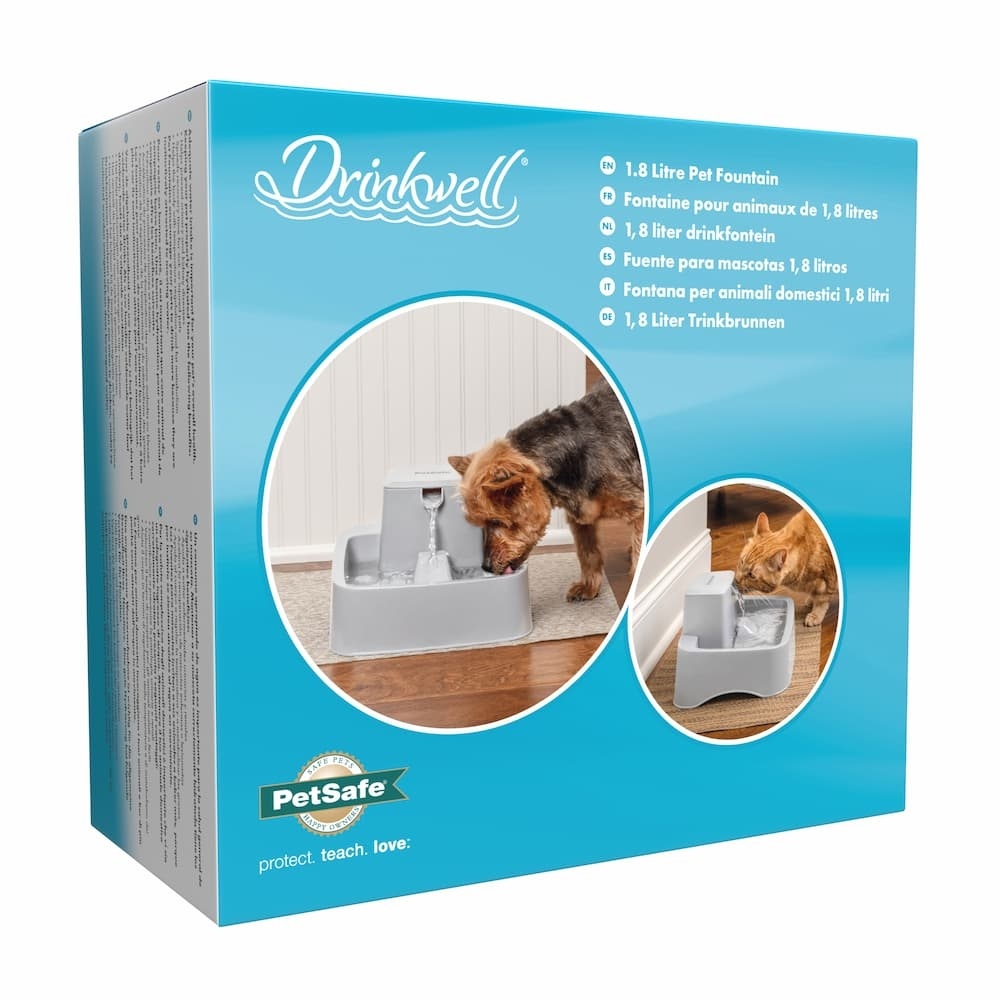 Drinkwell Honden Drinkfontein 1,8 L – Verstelbare Stroomsnelheid