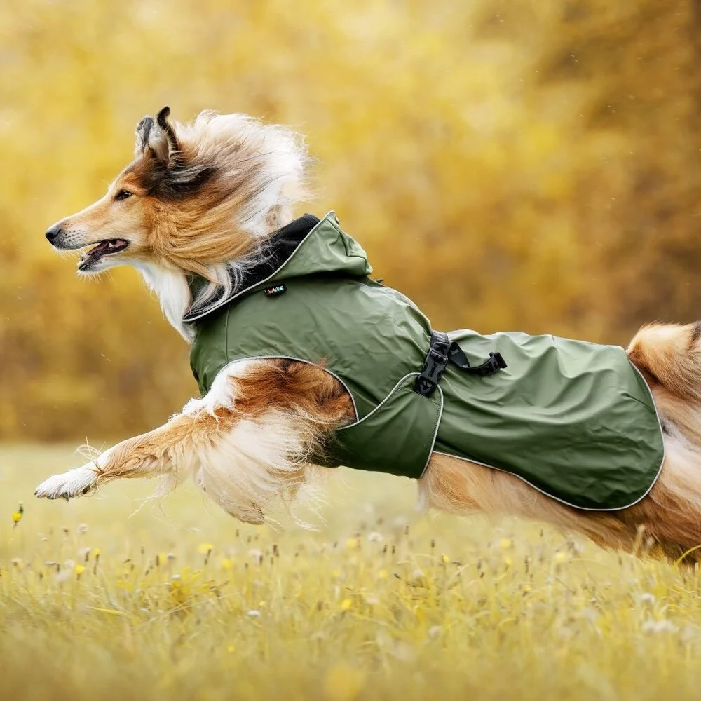 Rukka hondenjas Streamy ECO Raincoat 45 cm – waterproof, groen
