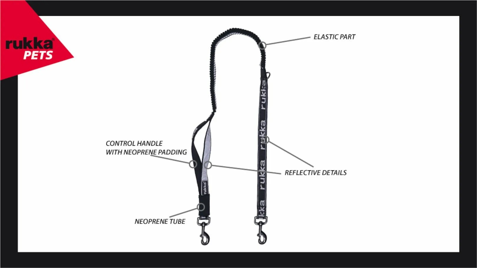 Rukka Hike Running Leash | L - 25 mm