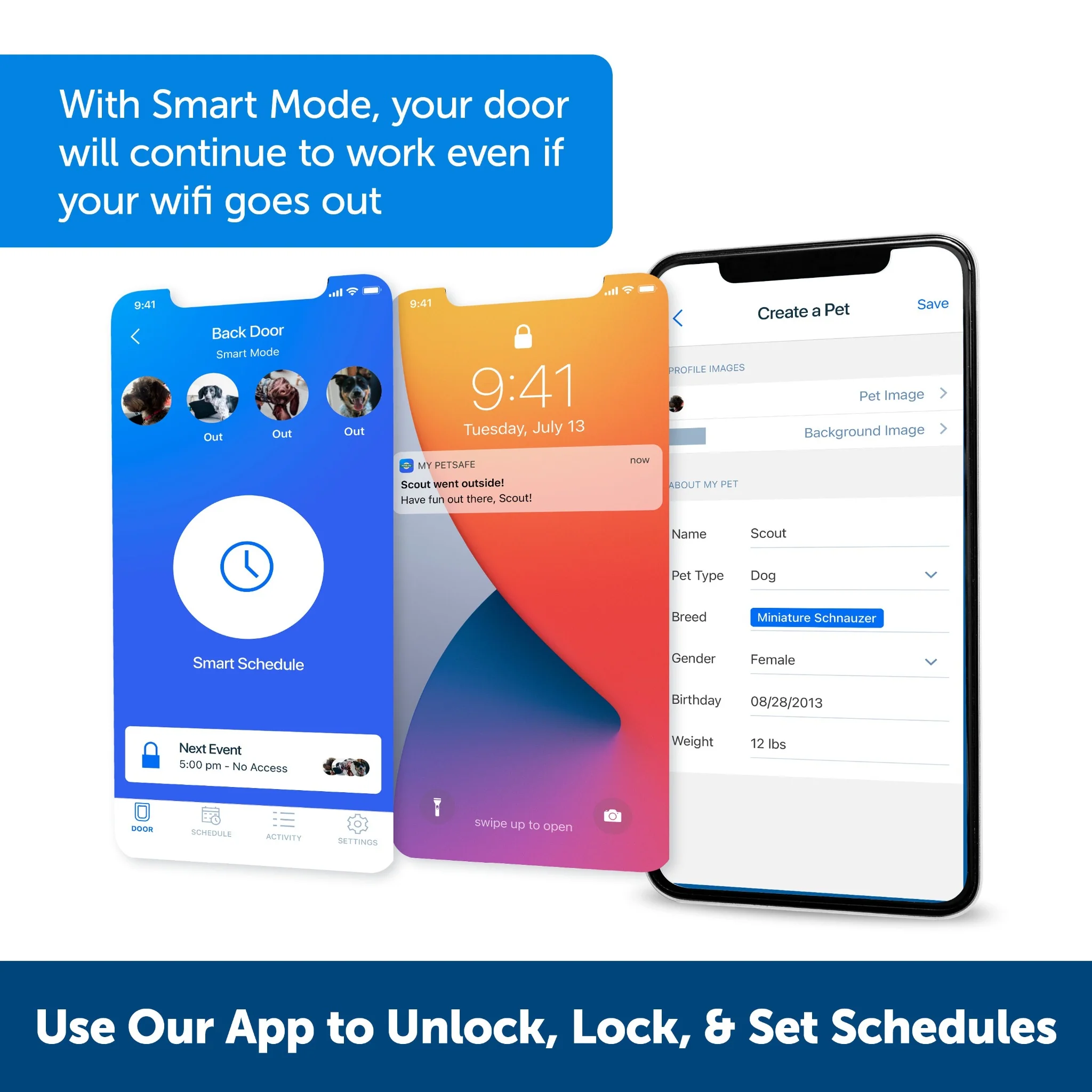 PetSafe Hondenluik SmartDoor Large – Slimme Toegang met App