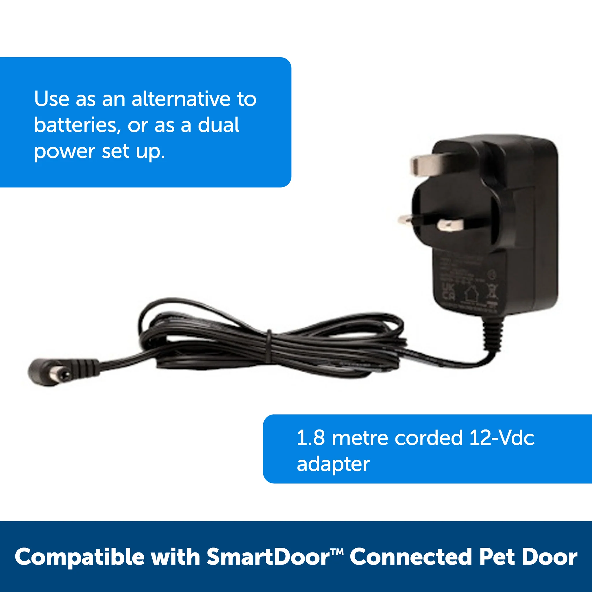 PetSafe SmartDoor EU Power Adaptor – Verbeterde stroomvoorziening