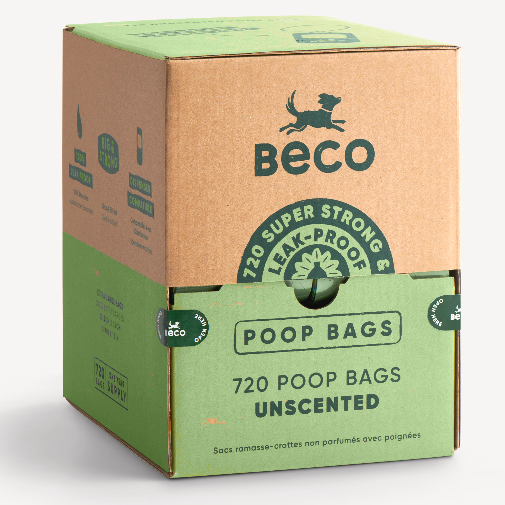 Beco Poepzakjes Recycled 33×22,5 cm – Geurloos, Sterk & Lekvrij