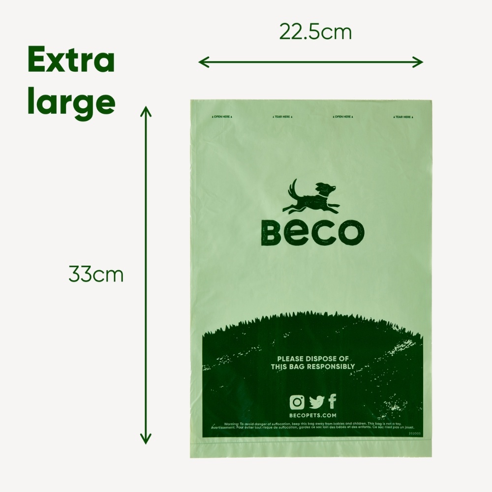 Beco Poepzakjes Recycled 33×22,5 cm – Geurloos, Sterk & Lekvrij