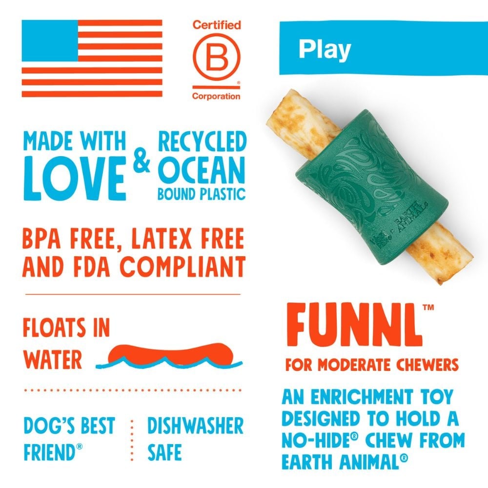 West Paw Seaflex Funnl™ | Kelp Hondenspeelgoed Puzzel & Verrijking