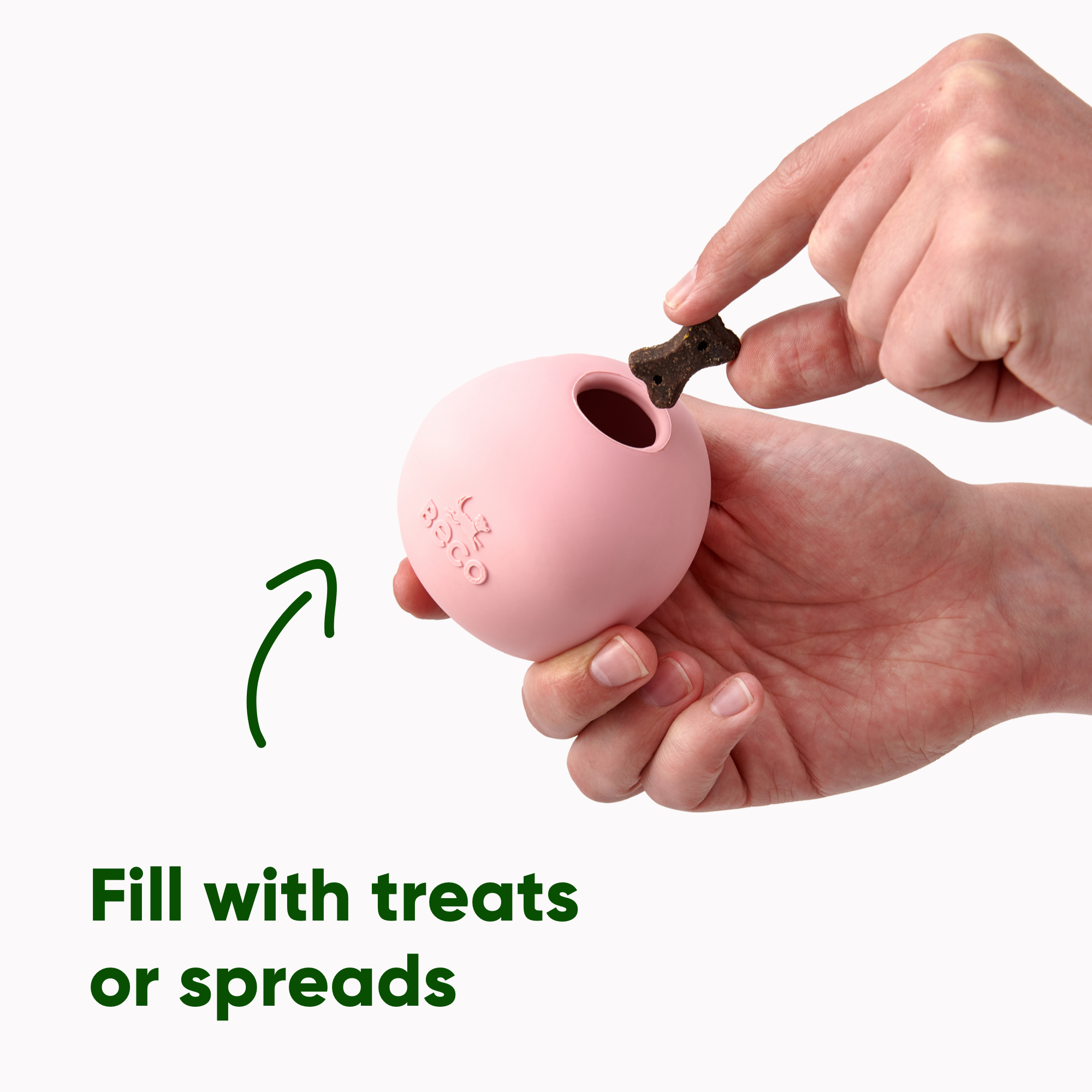 Beco Wobble Ball Roze - Stuiterbal van Natuurlijk Rubber