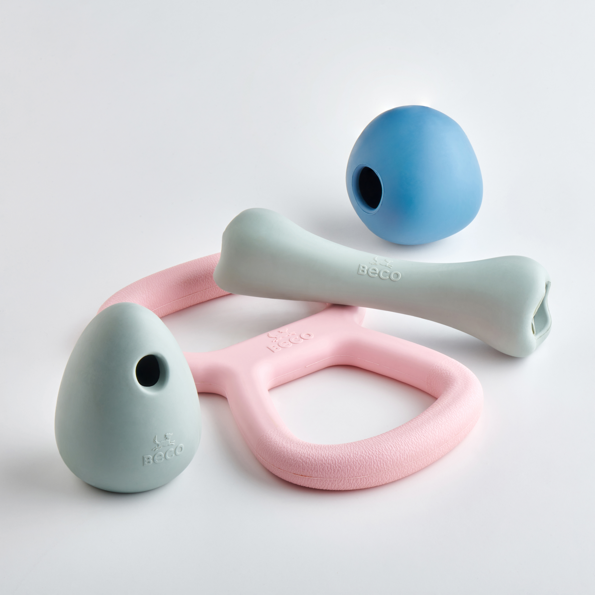 Beco Wobble Ball Roze - Stuiterbal van Natuurlijk Rubber