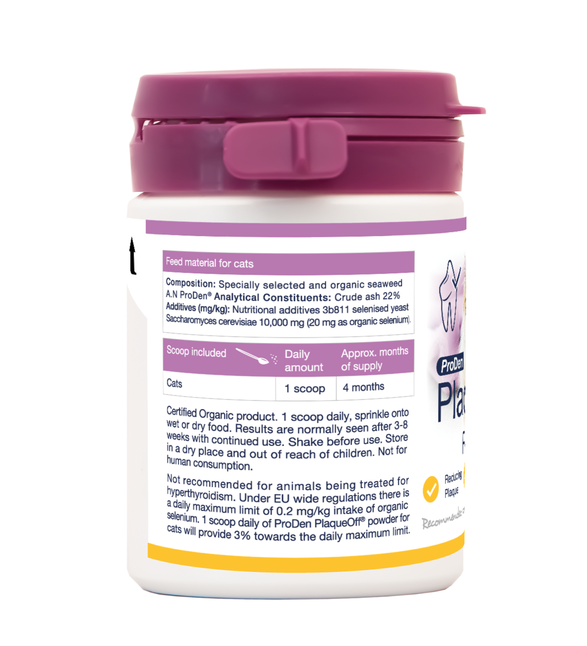 ProDen PlaqueOff Poeder voor Katten - 40g – Natuurlijke Tandverzorging