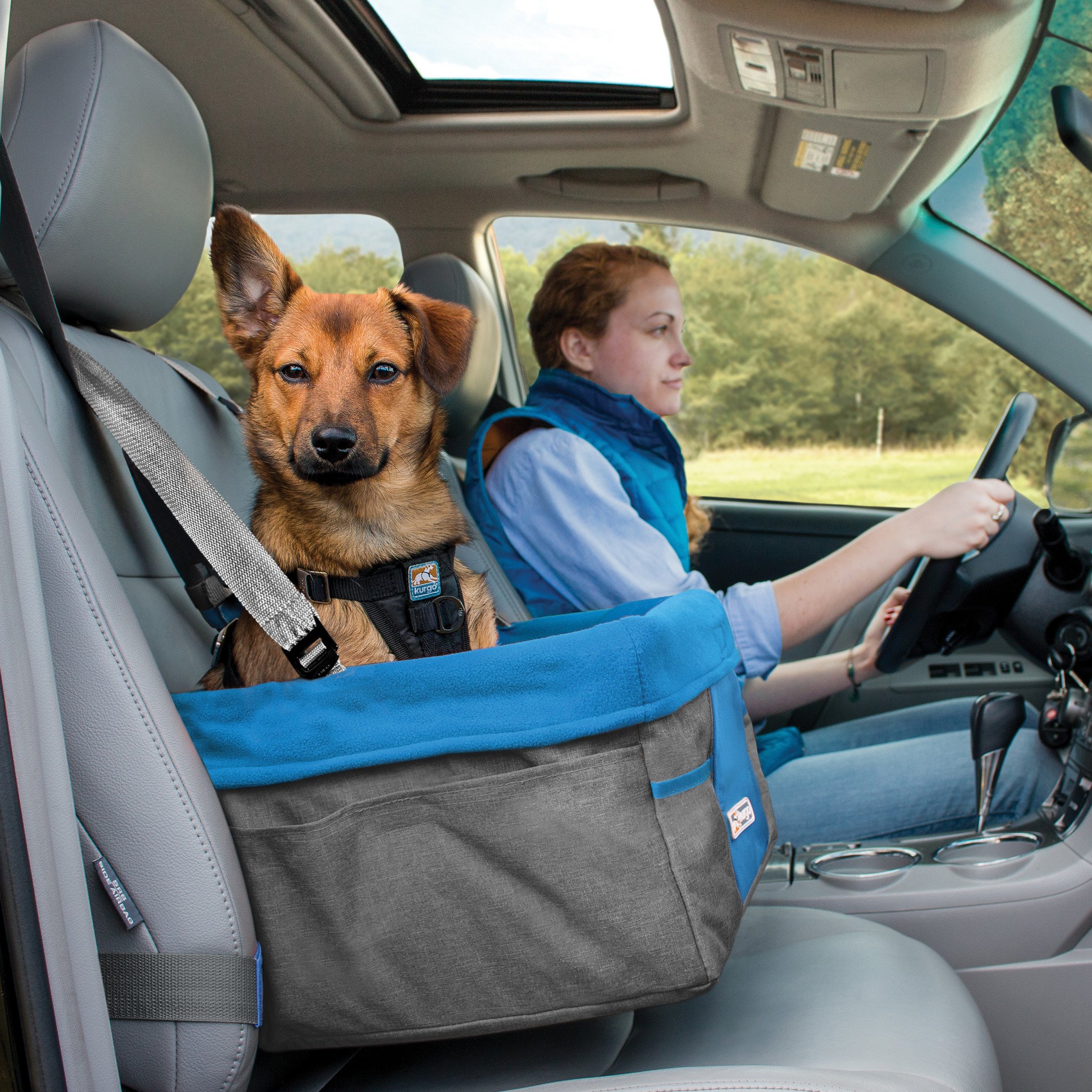 Kurgo hondenautostoel Heather Booster Seat – Blauw