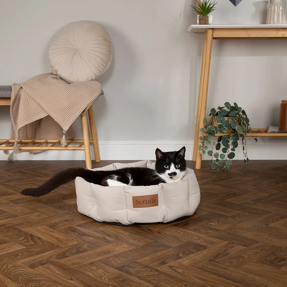 Scruffs kattenmand Helsinki Ø 45 cm – Oatmeal Beige