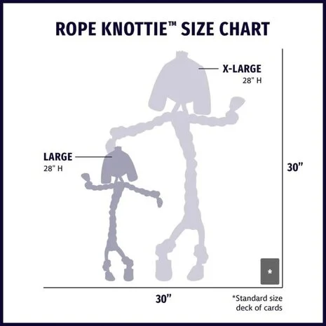 HuggleHounds® hondenspeeltje Rope Knotties™ Konijn L/XL – Natuurlijke materialen