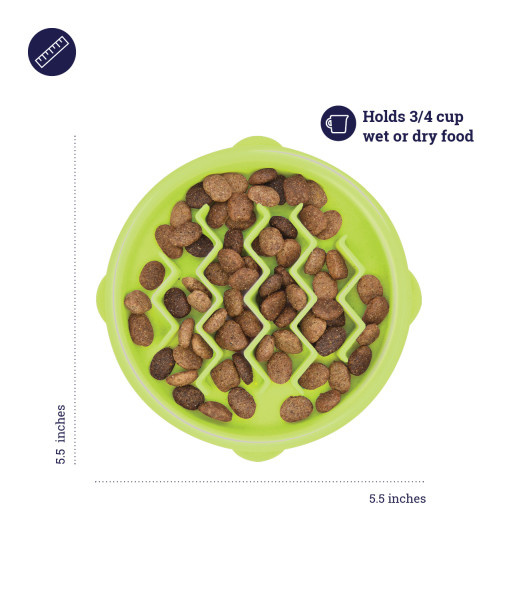 Petstages Kitty Slow Feeder anti-schrok voerbak voor katten – Default