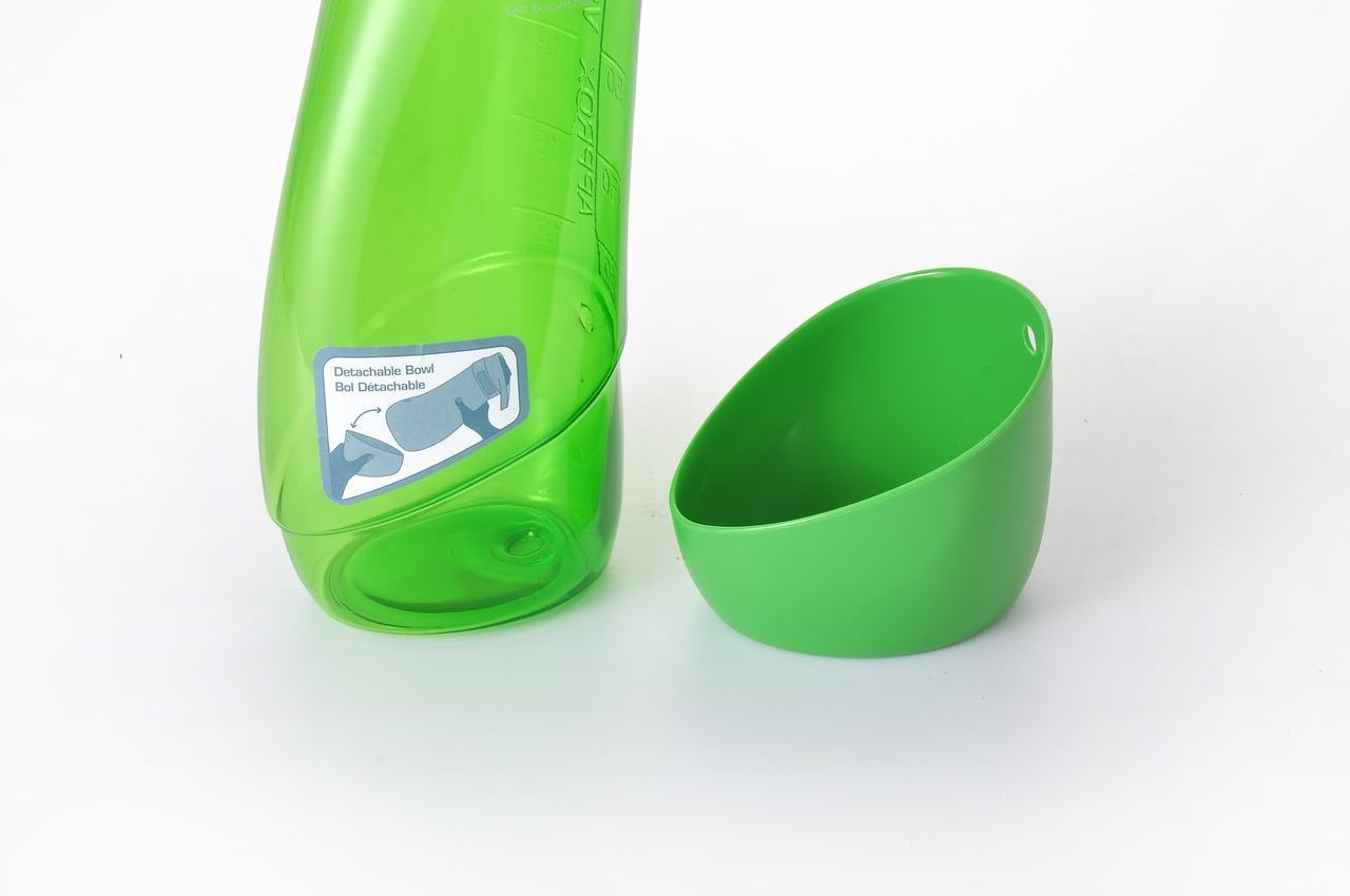 Kurgo Drinkfles met Bakje Gourd H2O Groen – Lichtgewicht & Hygiënisch