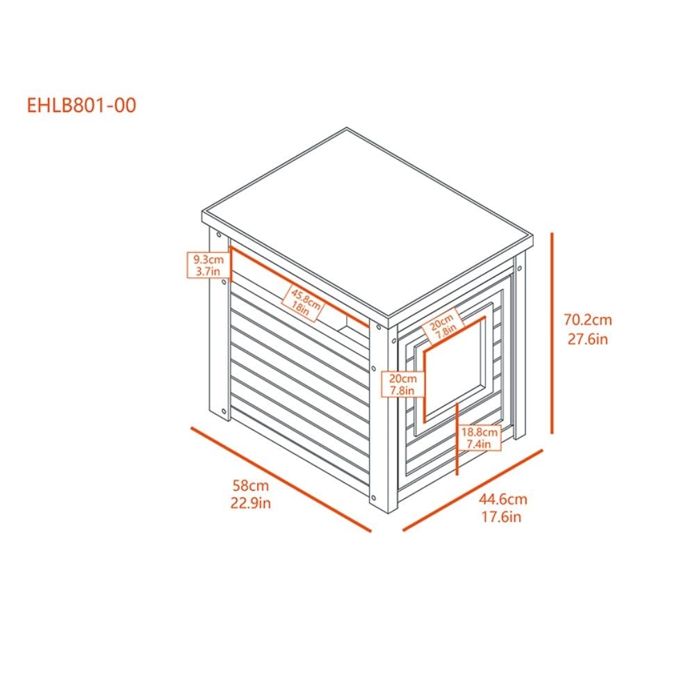 New Age Pet Kattentoilet Litter Loo – Espresso Bijzettafel