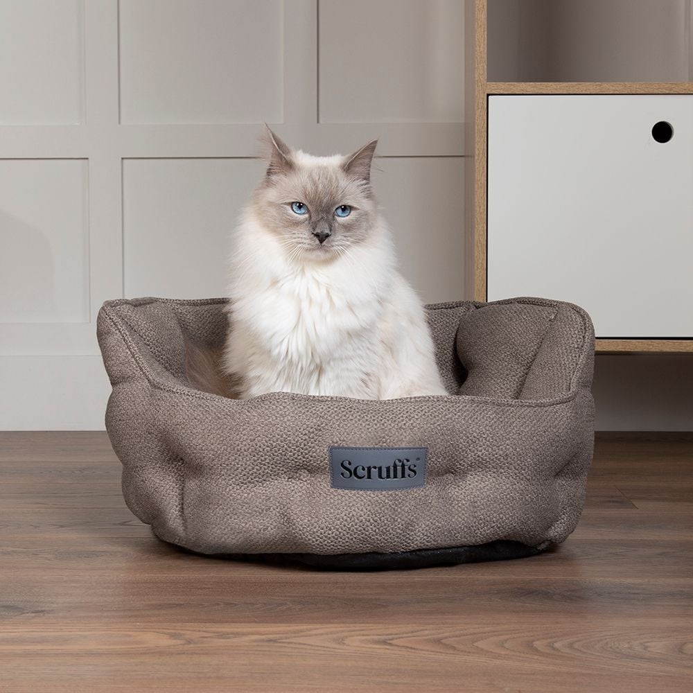 Scruffs kattenmand Seattle Ø 45 cm – Stone Grey