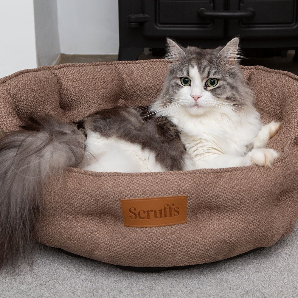 Scruffs Seattle Cat Bed | Sienna Brown - Ø 45 cm