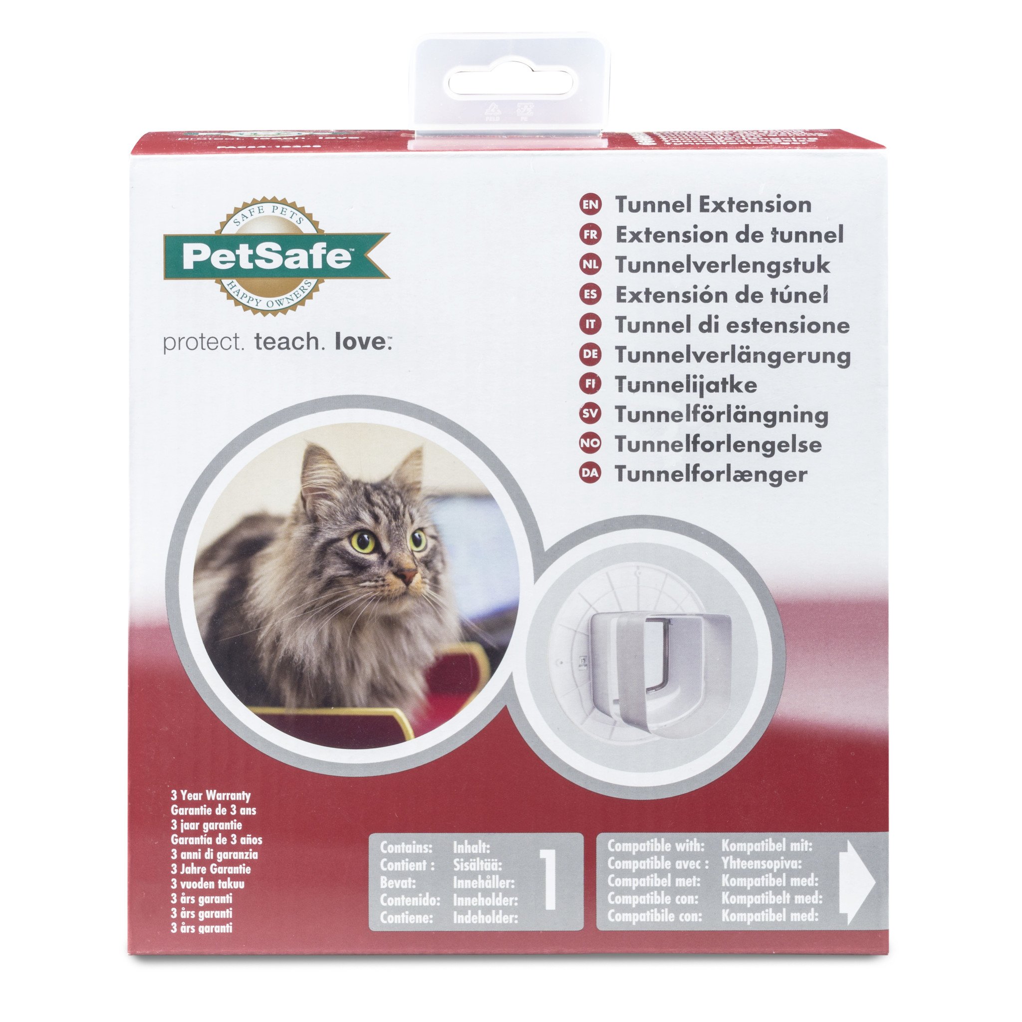 PetSafe Tunnel Extension Wit voor Microchip kattenluik – 26×15 cm