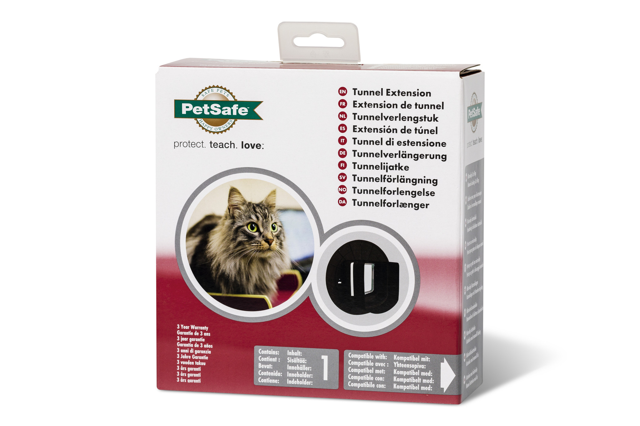 PetSafe Tunnel Extension Wit voor Microchip kattenluik – 26×15 cm