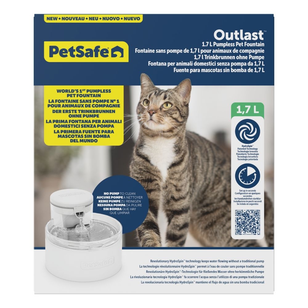 PetSafe huisdierenfontein Outlast™ 1,7 L – pompvrij