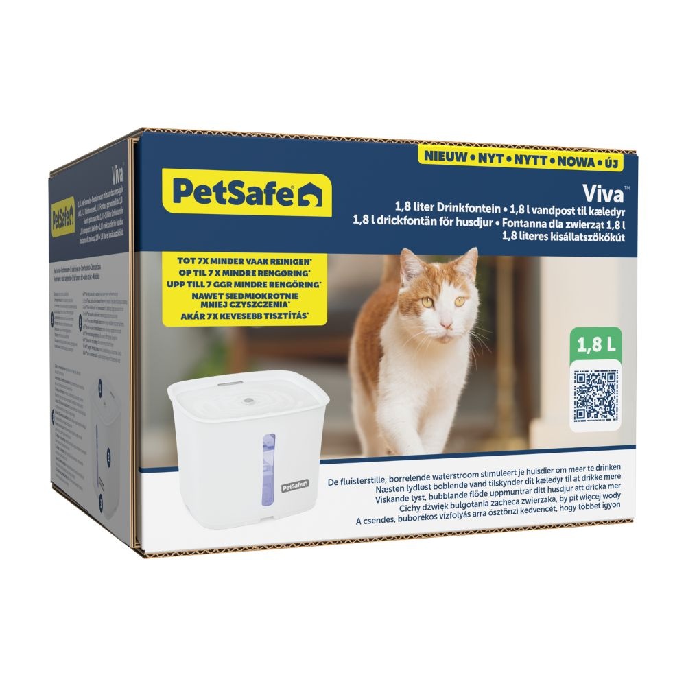 PETSAFE Hunde- und Katzenbrunnen Viva™ 1.8 L - Immer frisches Wasser