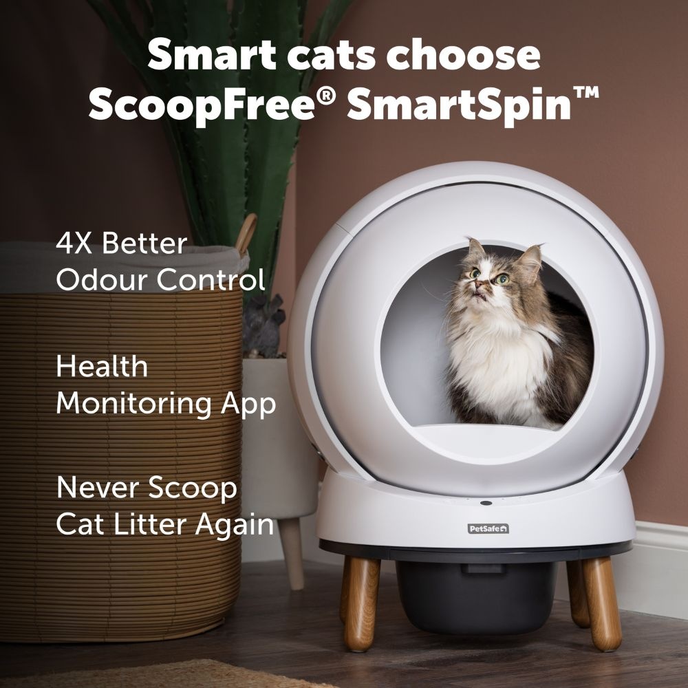 PetSafe ScoopFree SmartSpin kattenbak – Zelfreinigend
