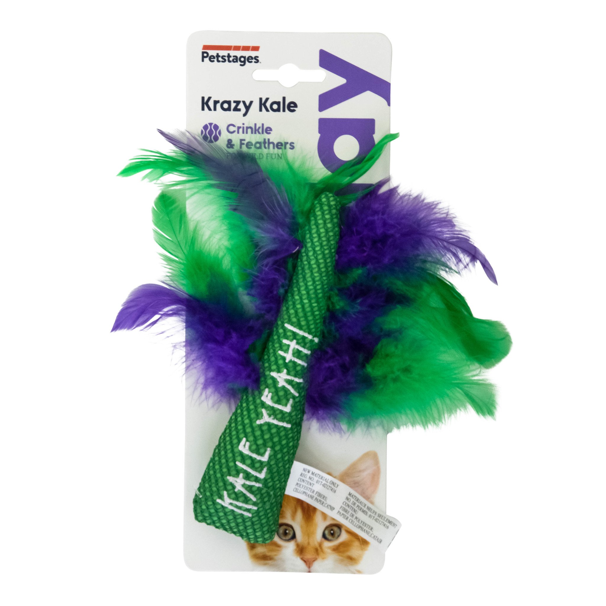 Petstages KattenSpeelgoed Krazy Kale – Tandenreiniger voor Katten