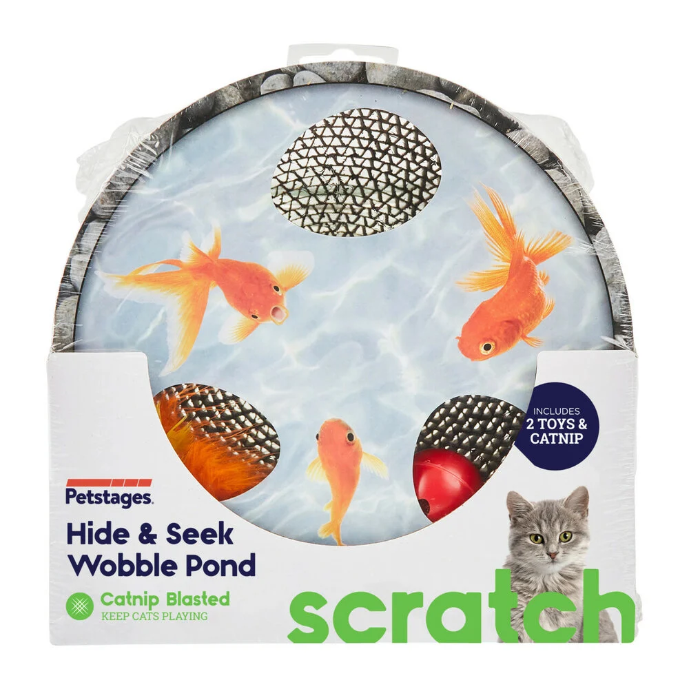 Petstages Krabspeelgoed Hide & Seek Wobble Pond – Vermaak voor Katten