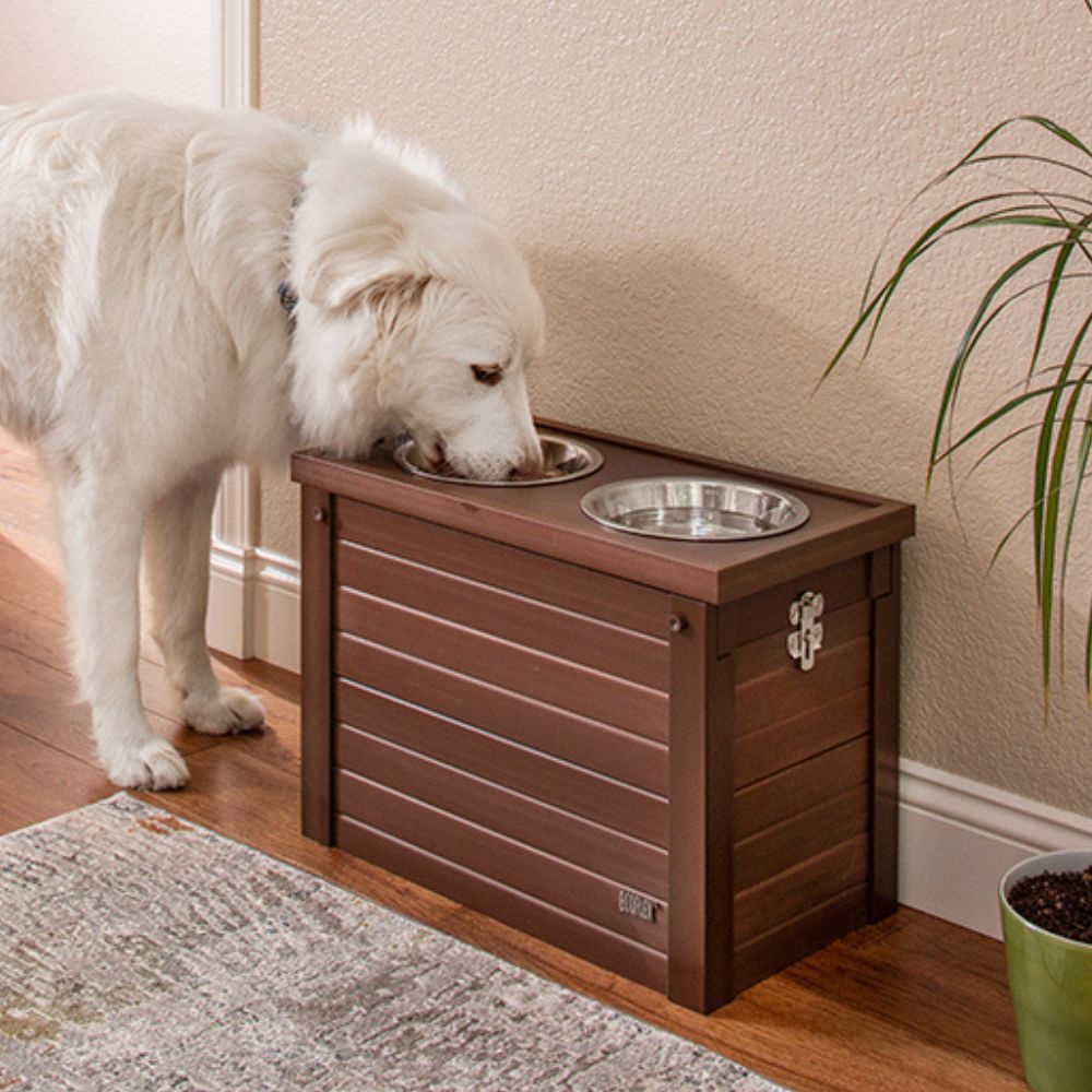 New Age Pet verhoogde voerbak Piedmont Diner XL 41×22 cm – Russet
