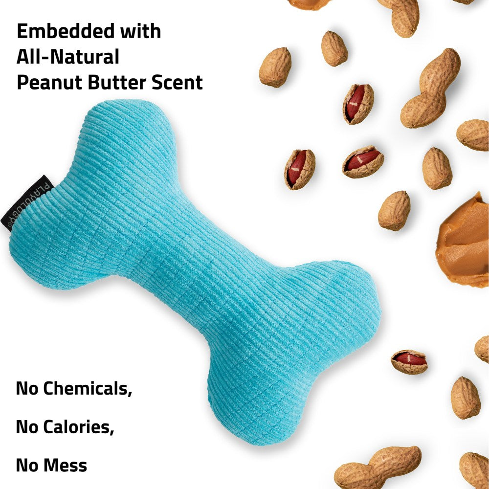 Plush Squeaky Bone - Peanut Butter - Medium