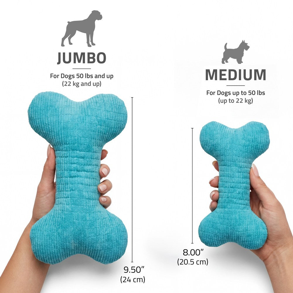 Plush Squeaky Bone - Peanut Butter - Medium